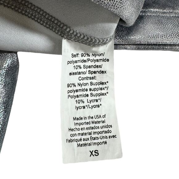 Beyond Yoga Tie Dye High Waisted Midi Legging XS Gray Foil Workout Yoga Metallic - Picture 7 of 7